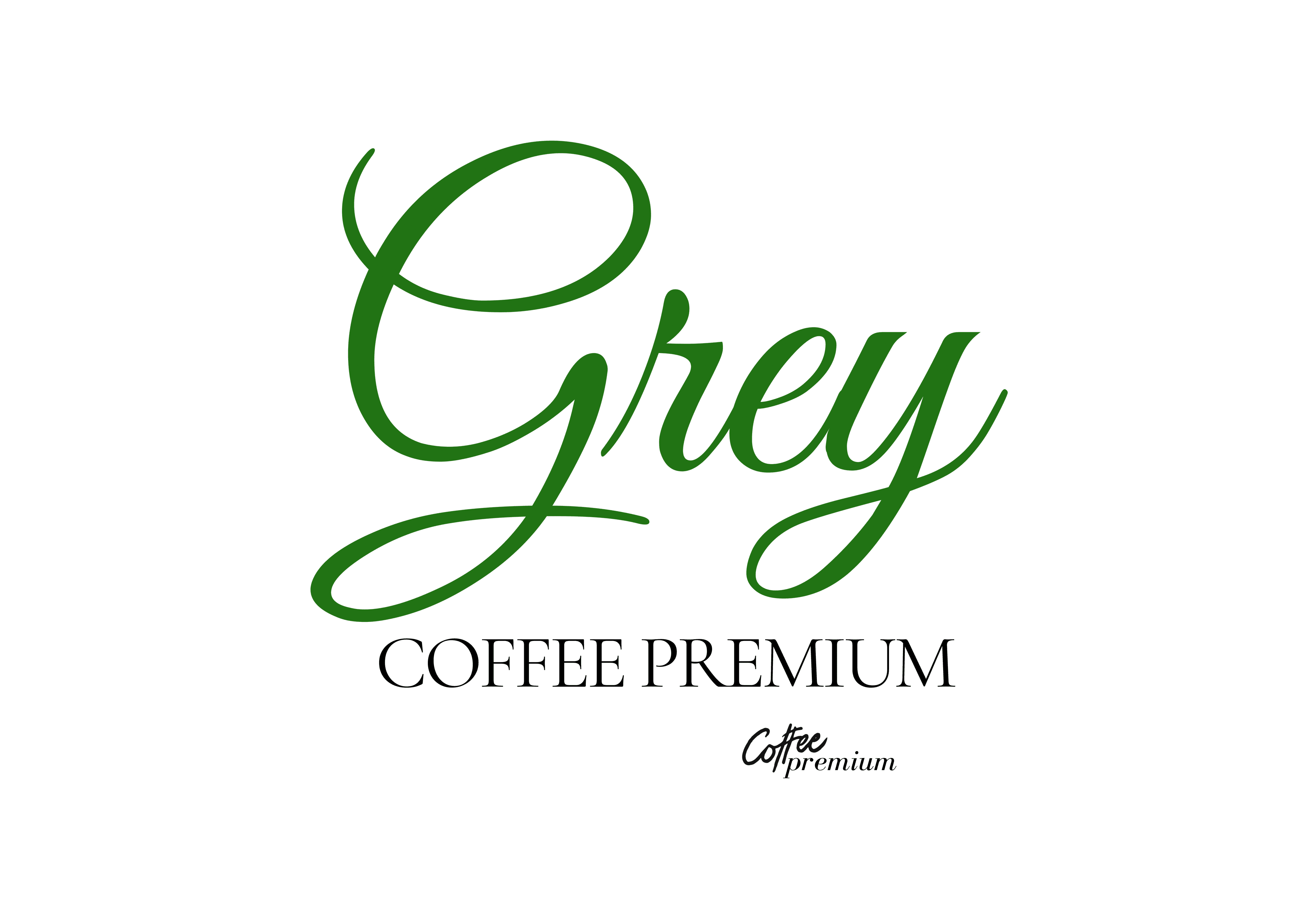 Logo Grey Coffee Premium